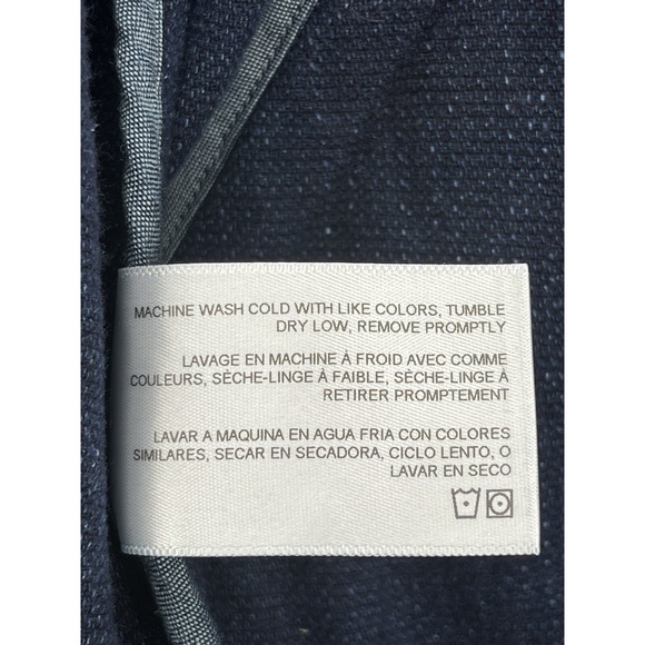 AG Adriano Goldschmied Denim Jacket Womens XS Blue Moto Style Zip Front w/Fringe - Picture 12 of 13